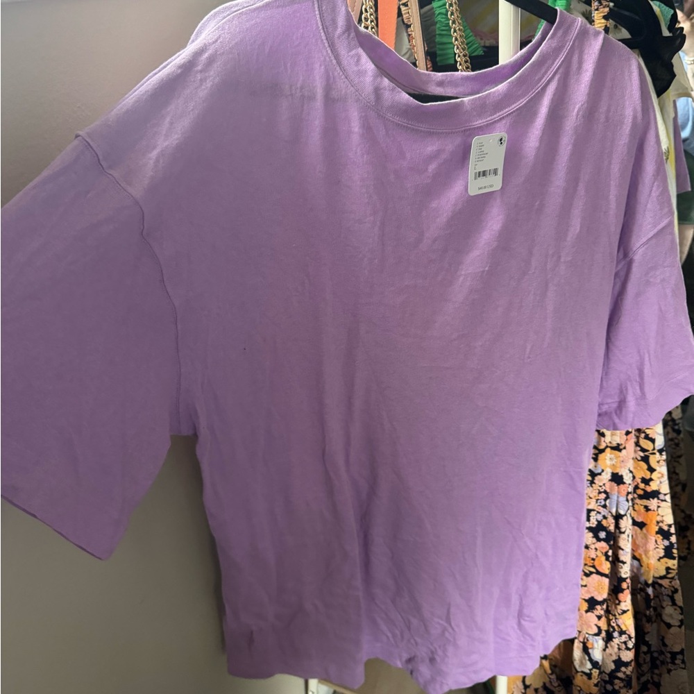 NWT Free People extreme tee mini dress size L